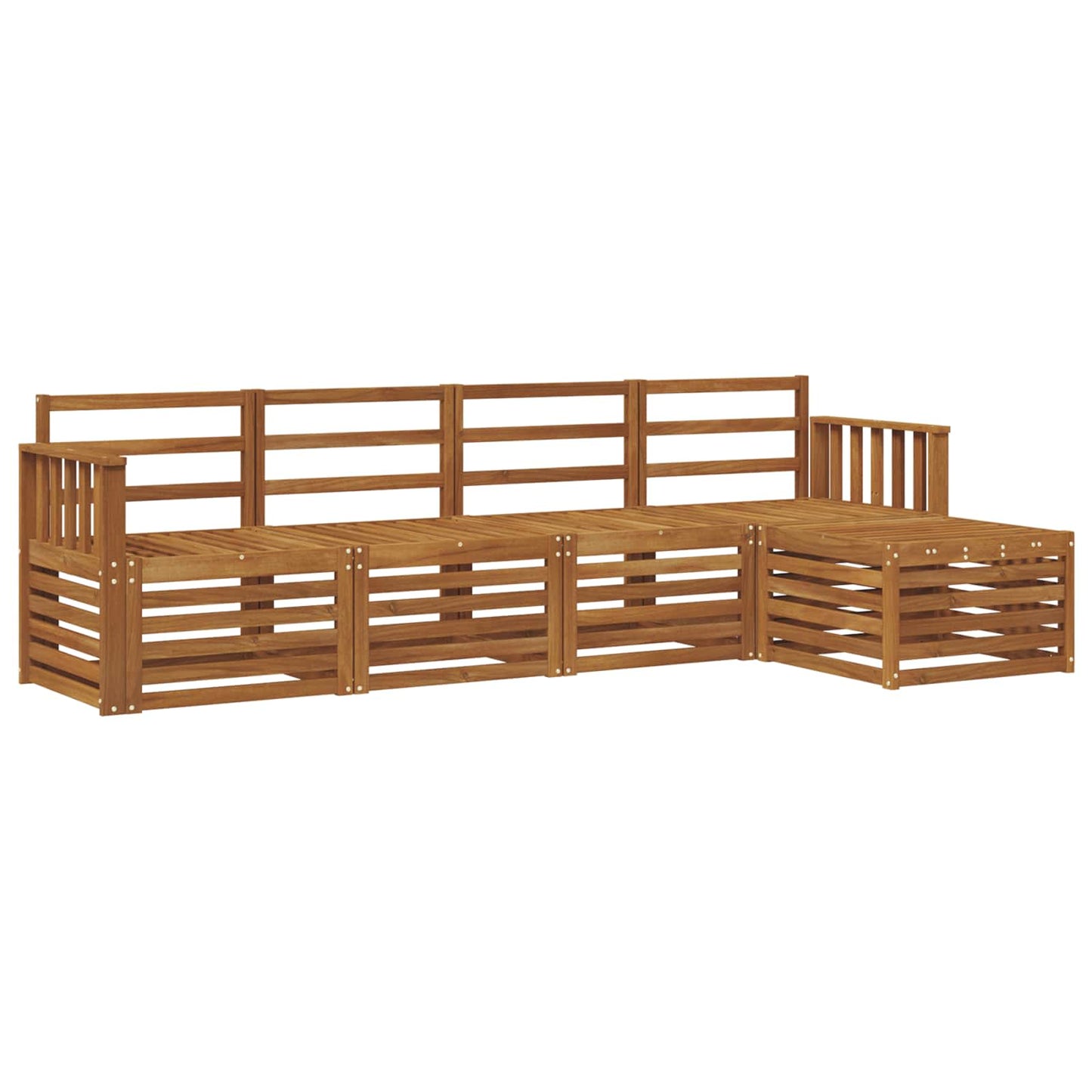 Set di divani da esterno 5 pcs Naturale
