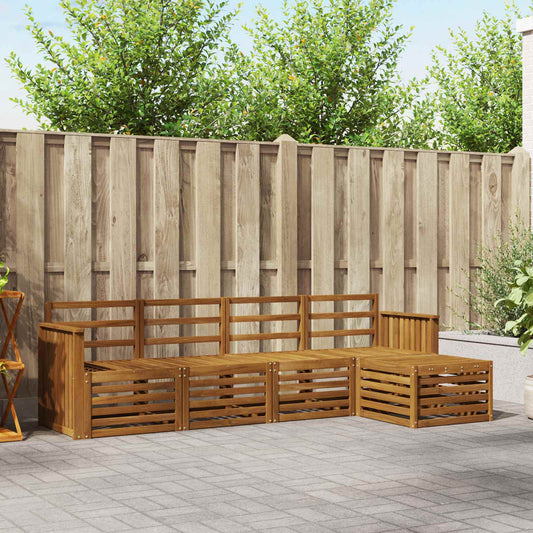Set di divani da esterno 5 pcs Naturale