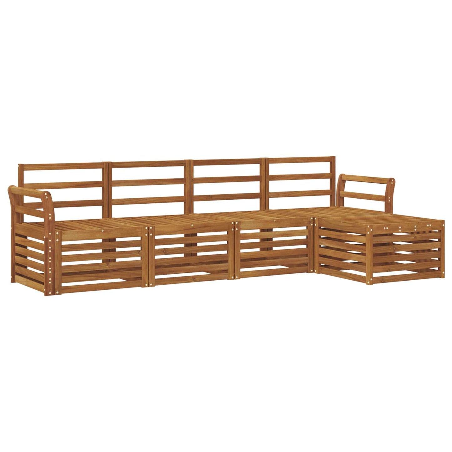 Set di divani da esterno 5 pcs Naturale