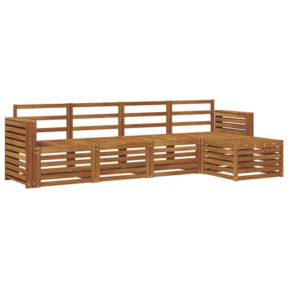 Set di divani da esterno 5 pcs Naturale | homemem39