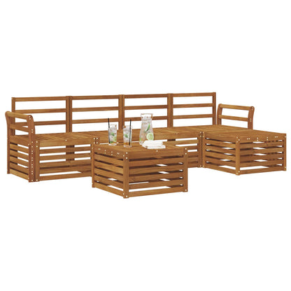 Set di divani da esterno 6 pcs Naturale