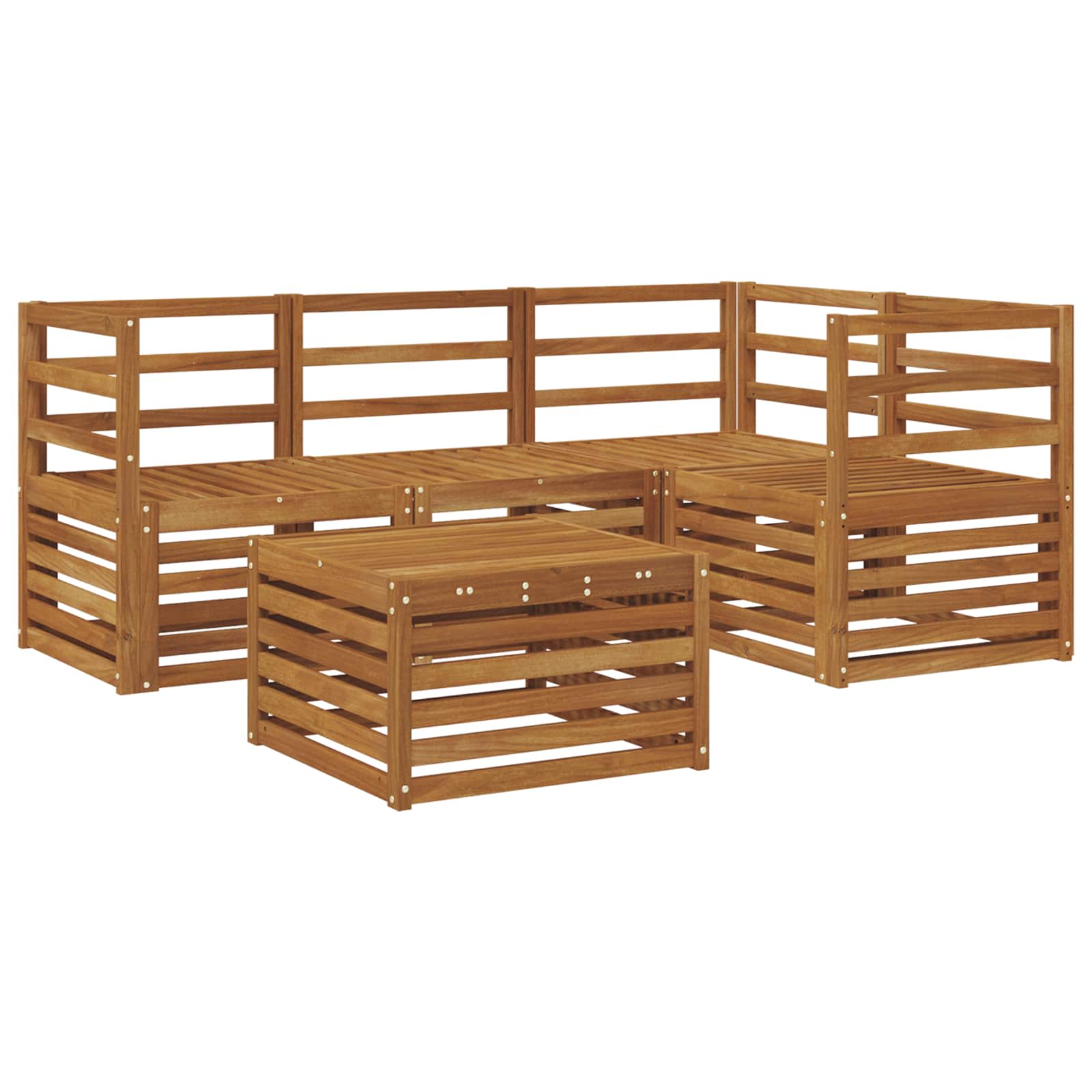 Set di divani da esterno 5 pcs Naturale | homemem39
