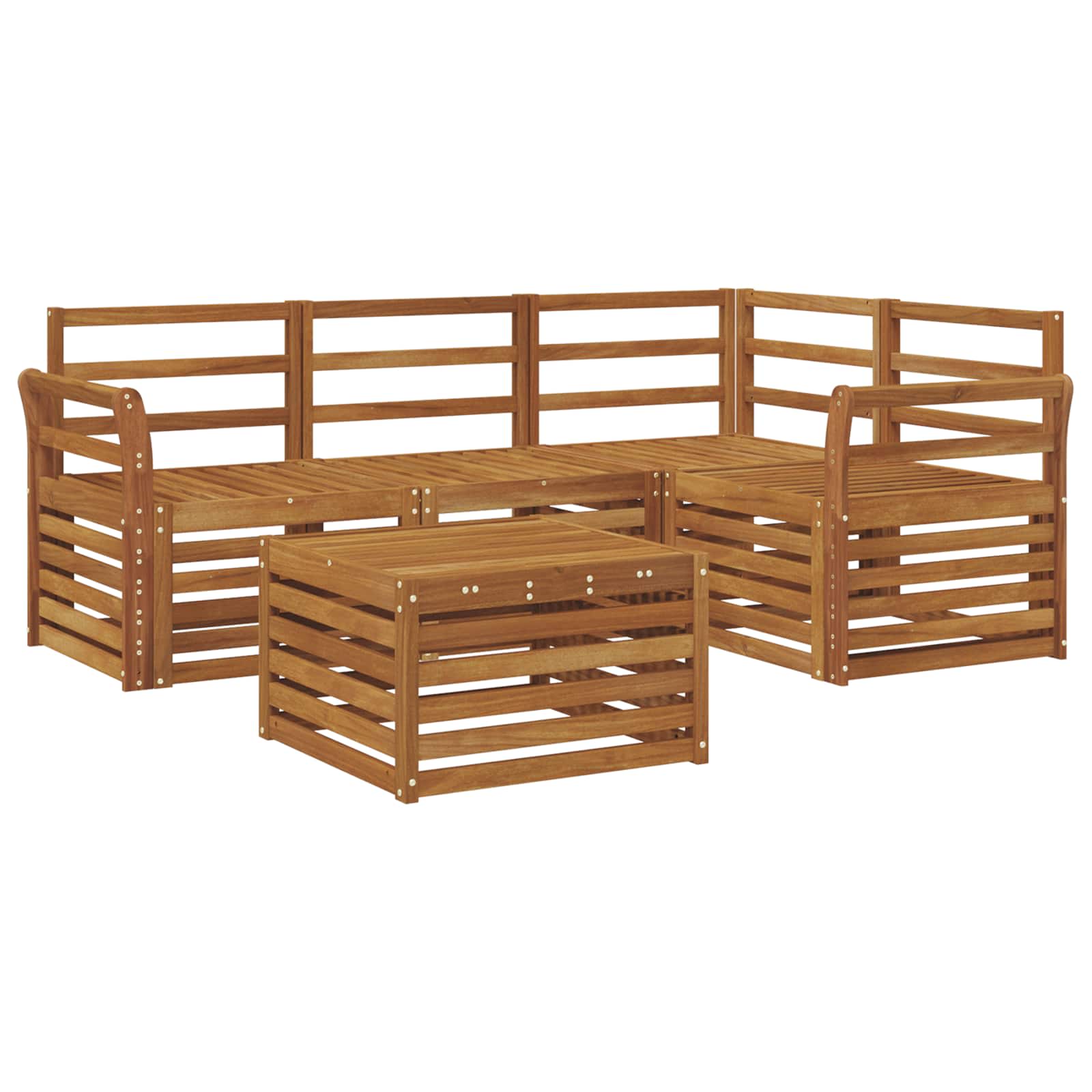 Set di divani da esterno 5 pcs Naturale | homemem39