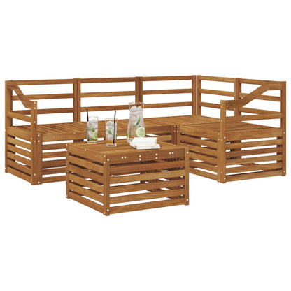 Set di divani da esterno 5 pcs Naturale | homemem39