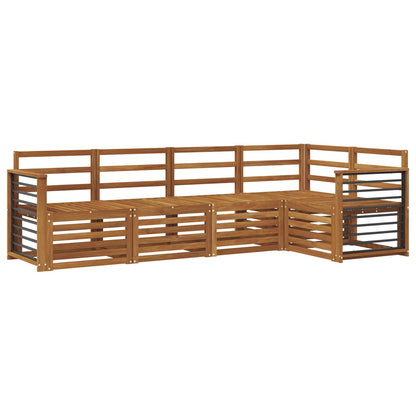 Set divani 5 pcs Naturale Legno di Acacia Massello