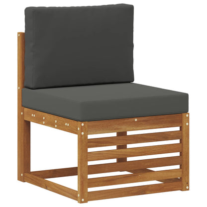 Set divano sezionale con cuscino 7 pcs Naturale e Antracite | homemem39