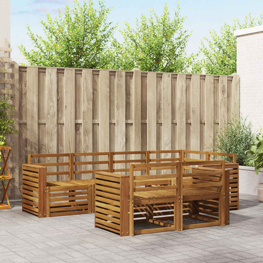 Set divano sezionale 7 pcs Naturale