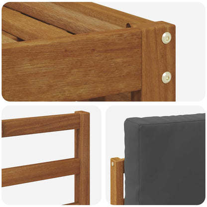 Set divano sezionale con cuscino 6 pcs Naturale e Antracite