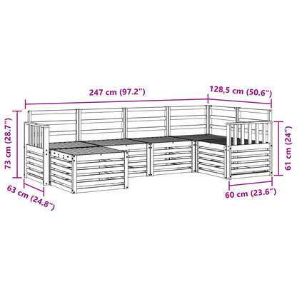 Set divano sezionale 6 pcs Naturale | homemem39