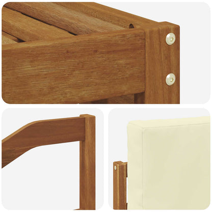 Set divano sezionale con cuscino 6 pcs Naturale e Crema | homemem39
