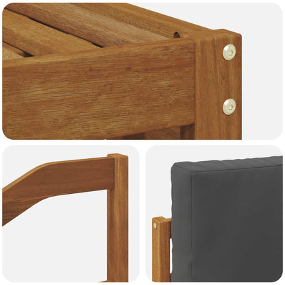Set divano sezionale con cuscino 6 pcs Naturale e Antracite