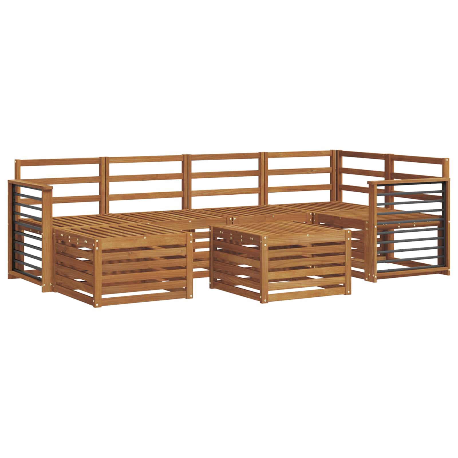Set divani Naturale Legno di Acacia Massello | homemem39