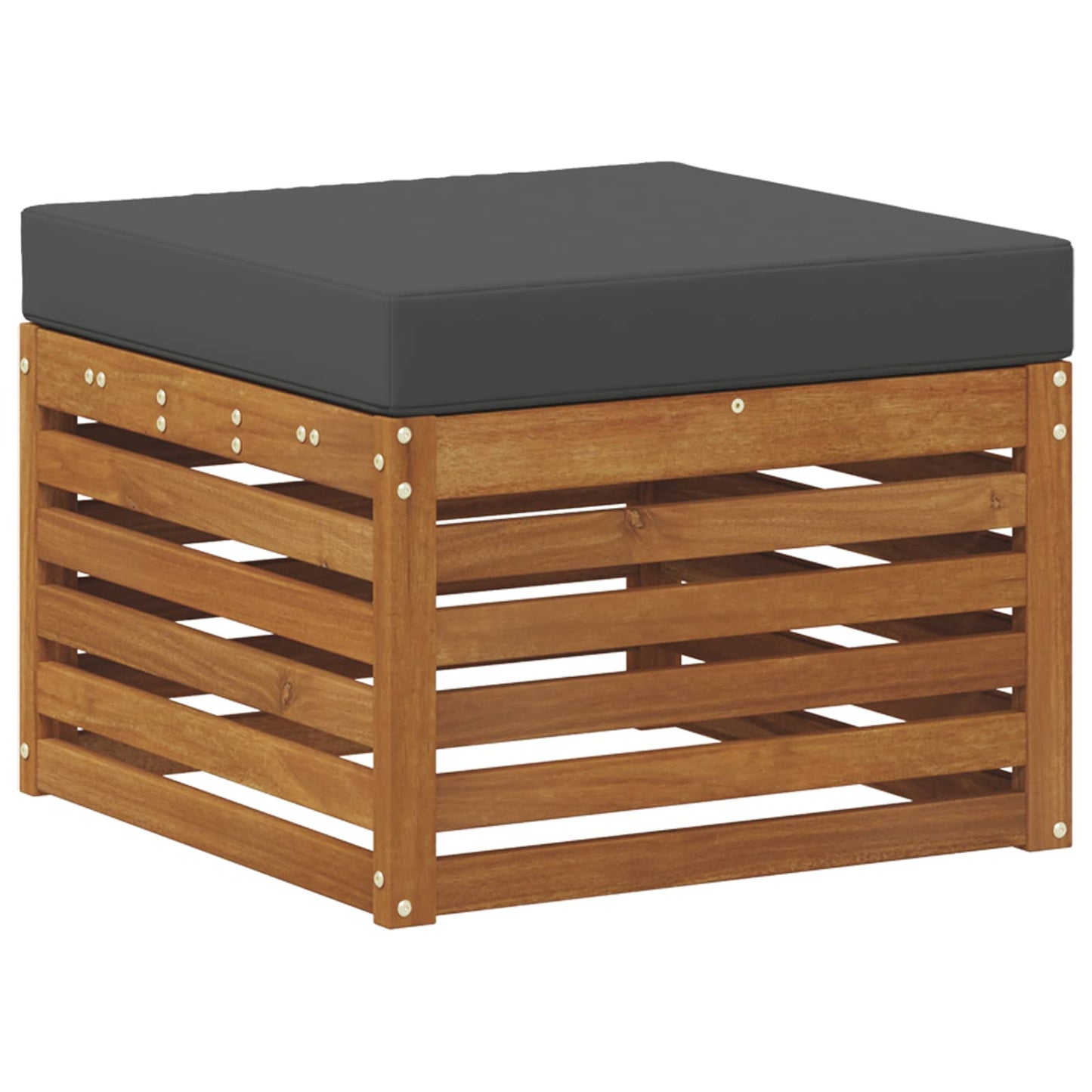Set divano sezionale con cuscino 7 pcs Naturale e Antracite
