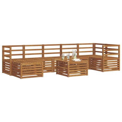 Set di divani da esterno 8 pcs Naturale