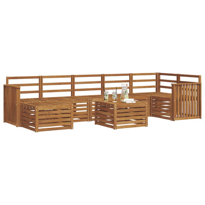 Set di divani da esterno 8 pcs Naturale | homemem39