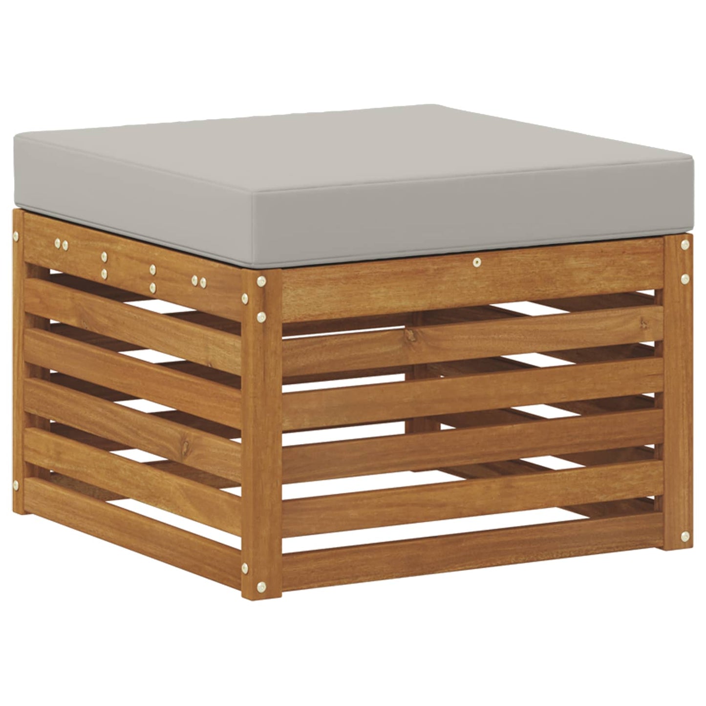 Set divani con cuscino 6 pcs Grigio Naturale e Chiaro