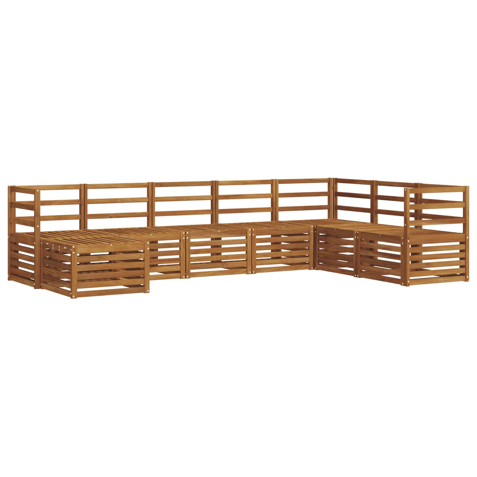 Set di divani da esterno 8 pcs Naturale | homemem39