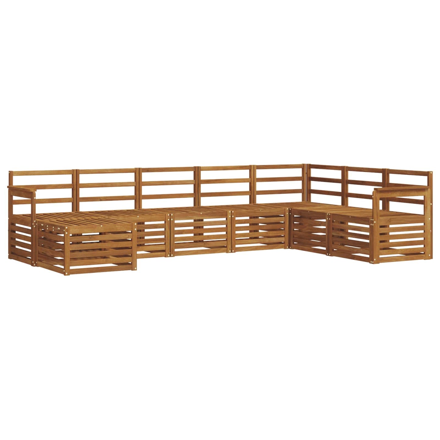 Set di divani da esterno 8 pcs Naturale
