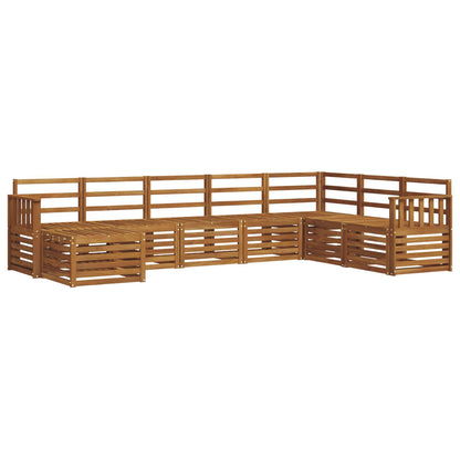 Set di divani da esterno 8 pcs Naturale
