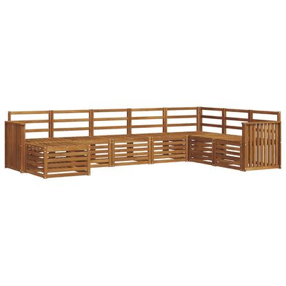 Set di divani da esterno 8 pcs Naturale