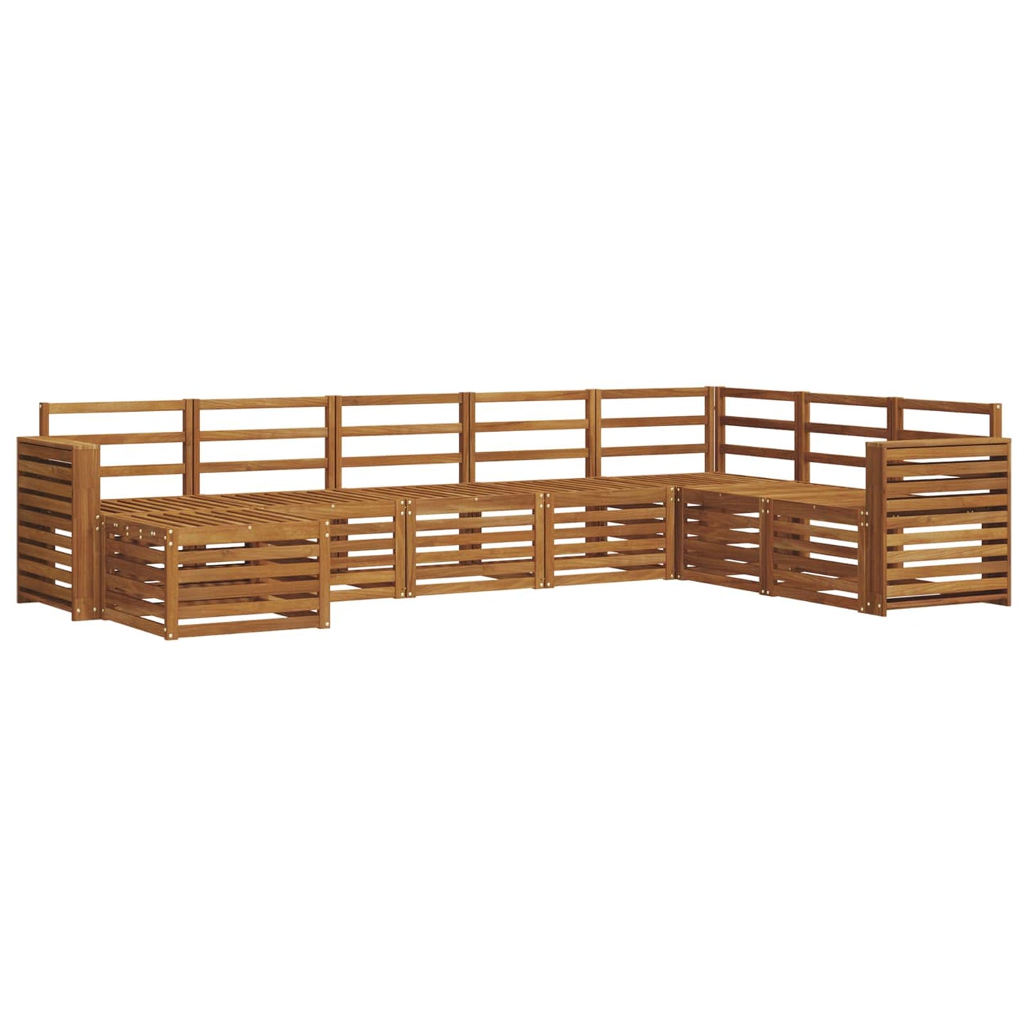 Set di divani da esterno 8 pcs Naturale