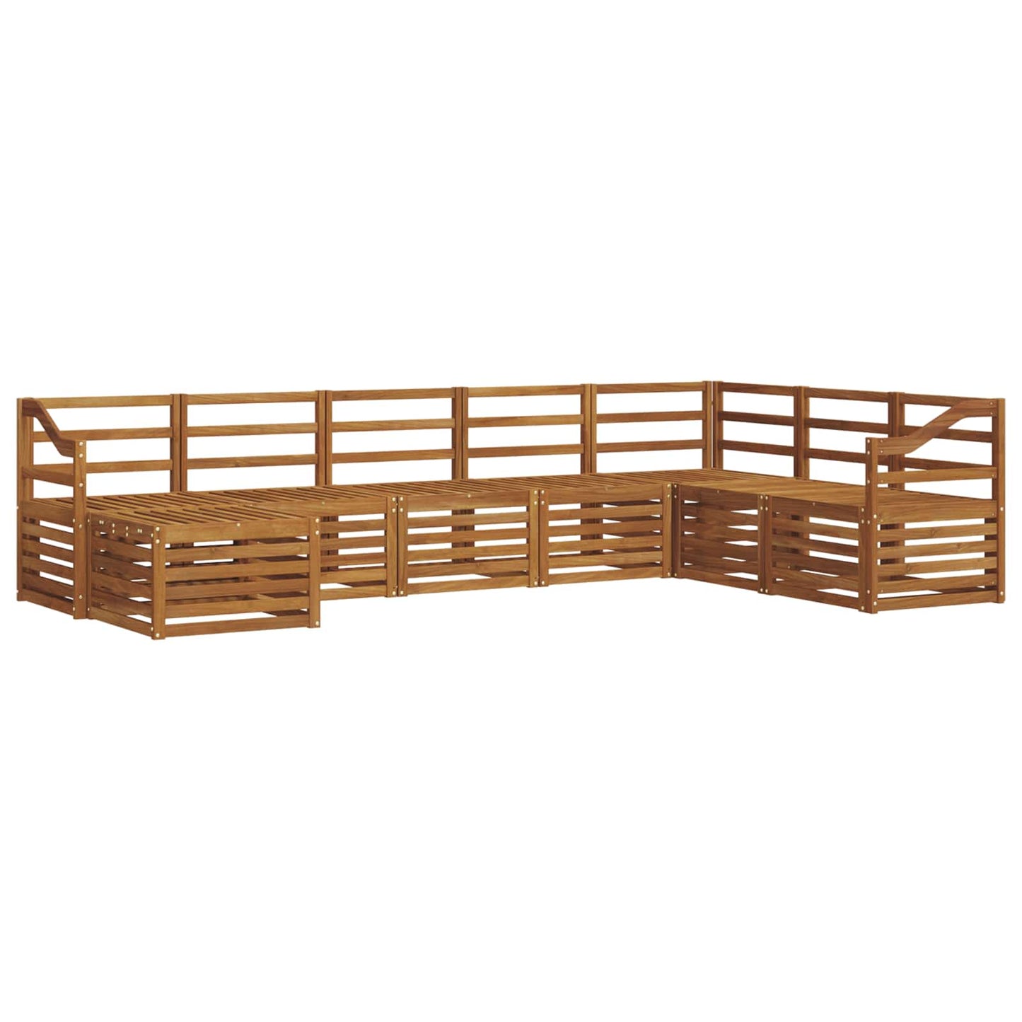 Set di divani da esterno 8 pcs Naturale