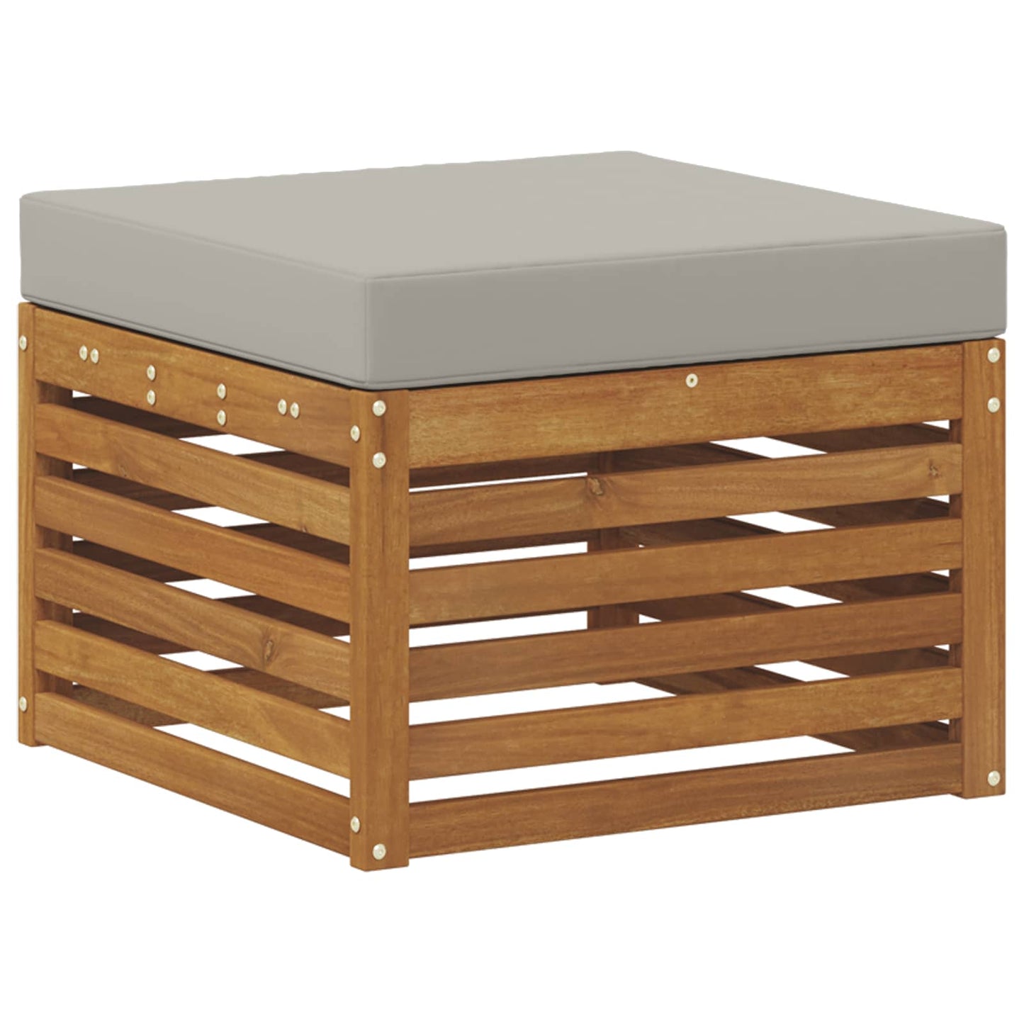 Set di divani da esterno 9 pcs Grigio Naturale e Chiaro | homemem39