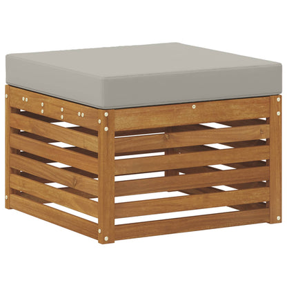 Set di divani da esterno 9 pcs Grigio Naturale e Chiaro | homemem39