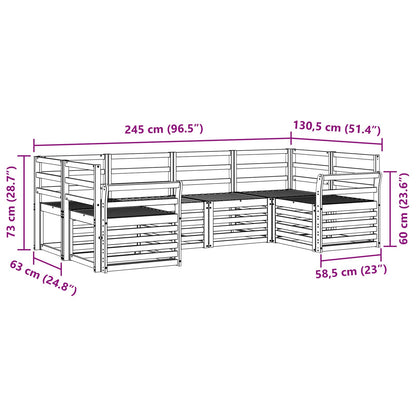 Set divano sezionale 6 pcs Naturale | homemem39