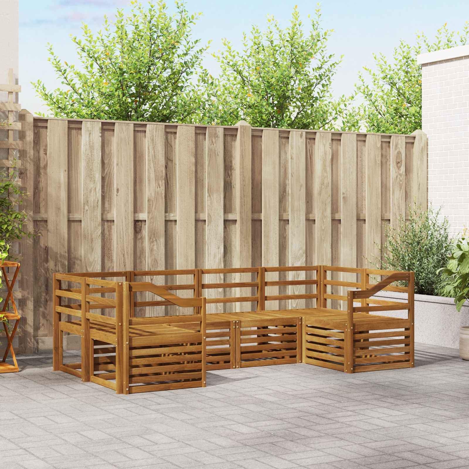 Set divano sezionale 6 pcs Naturale | homemem39
