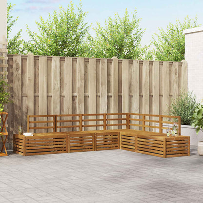Set di divani da esterno Naturale 273 x 213,5 x 73 cm | homemem39