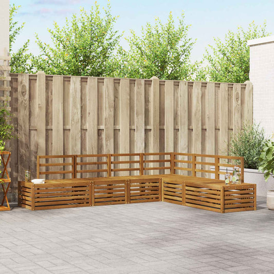 Set di divani da esterno Naturale 273 x 213,5 x 73 cm