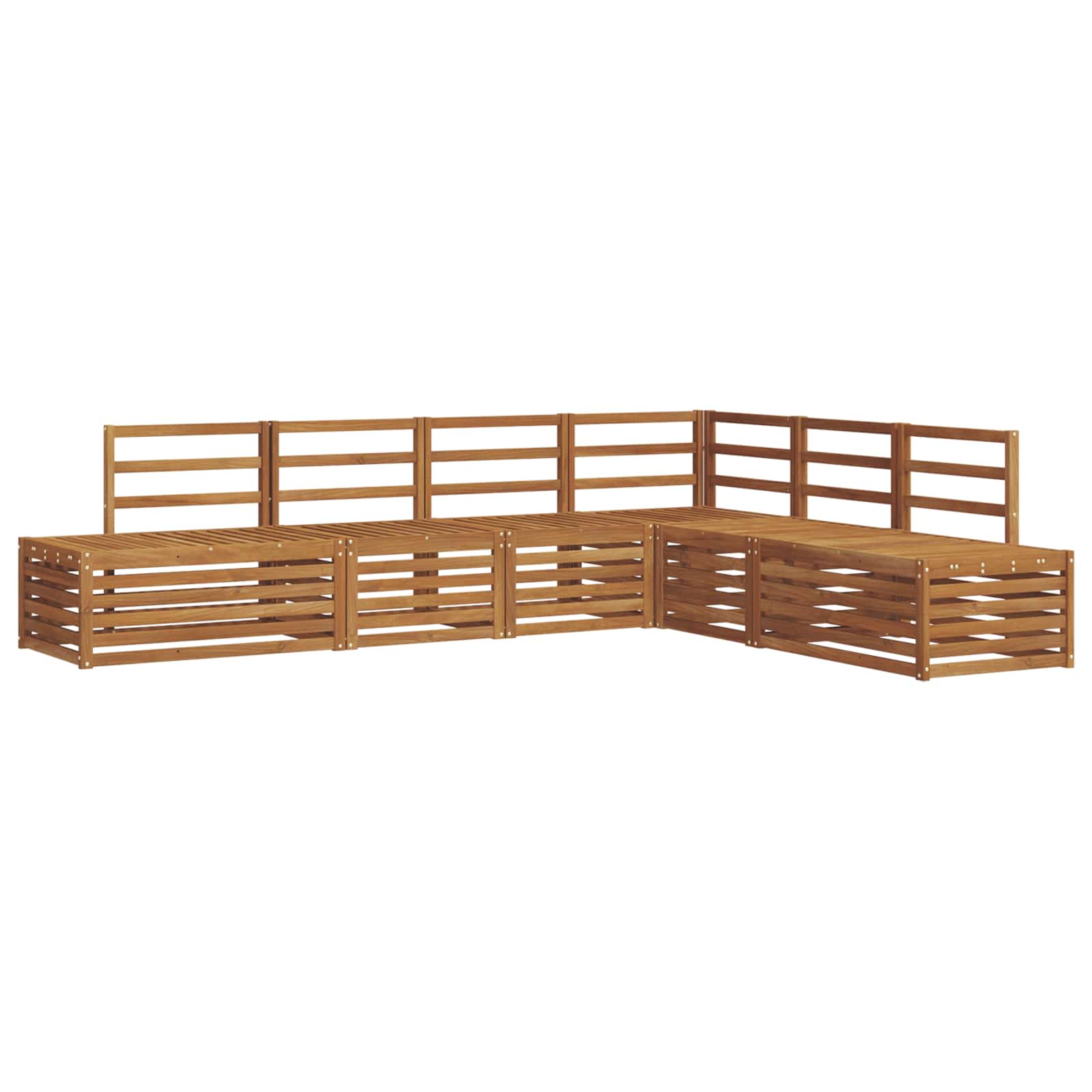 Set di divani da esterno Naturale 273 x 213,5 x 73 cm | homemem39