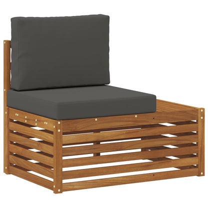 Set di divani da esterno con cuscino Naturale e Antracite | homemem39