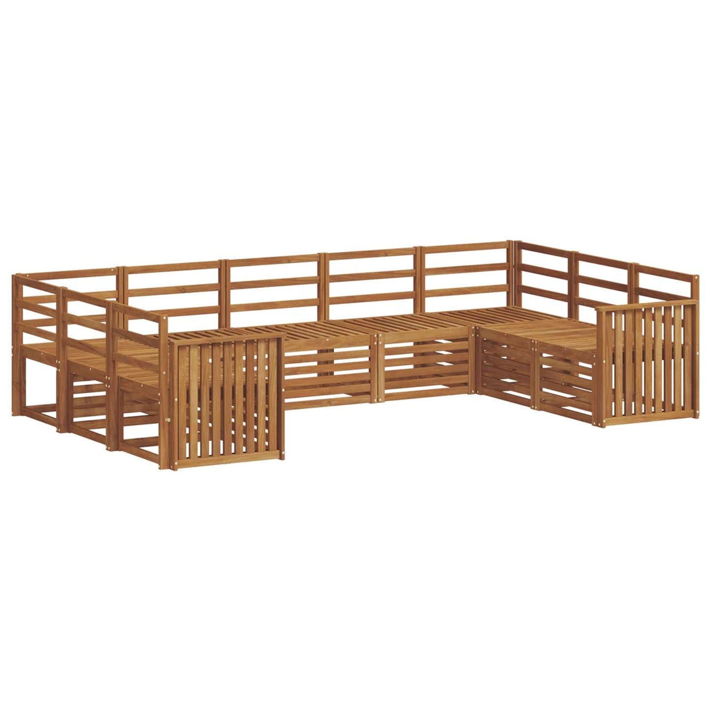Set divano sezionale 9 pcs Naturale