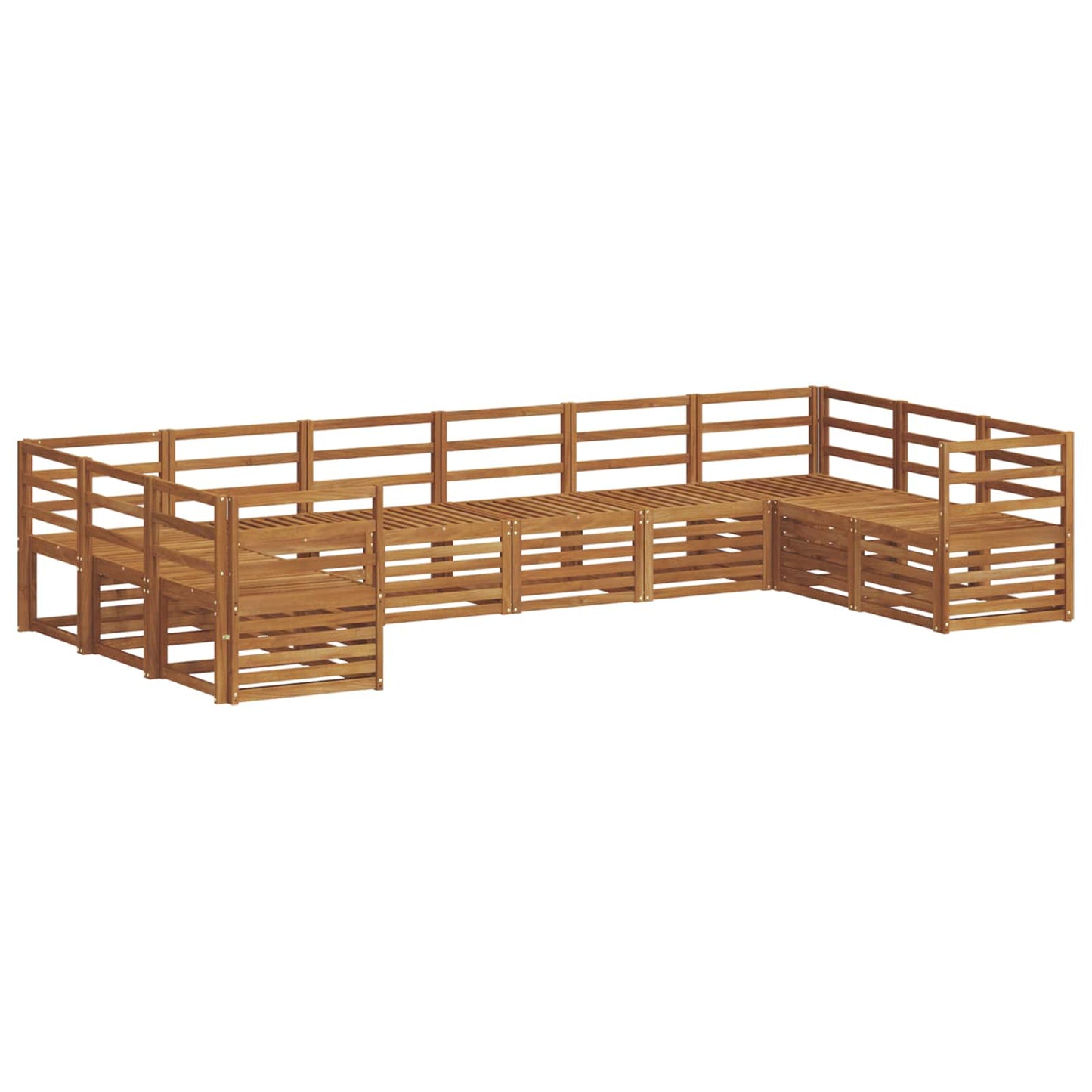 Set divano sezionale 10 pcs Naturale
