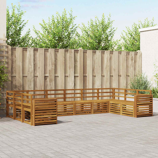 Set divano sezionale 10 pcs Naturale
