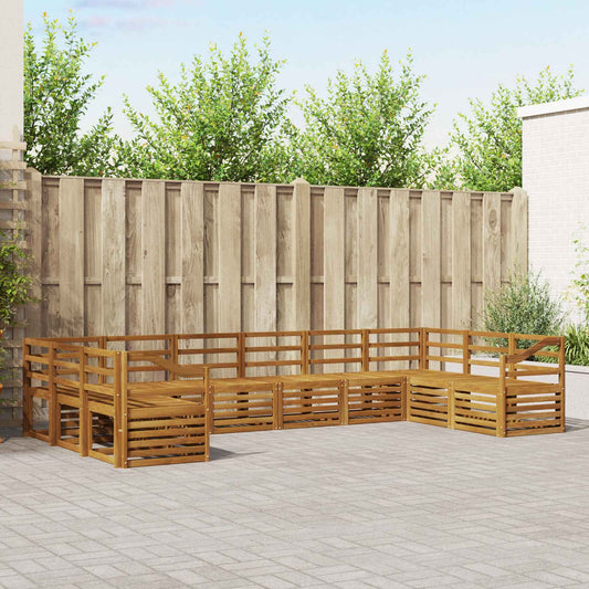 Set divano sezionale 10 pcs Naturale | homemem39