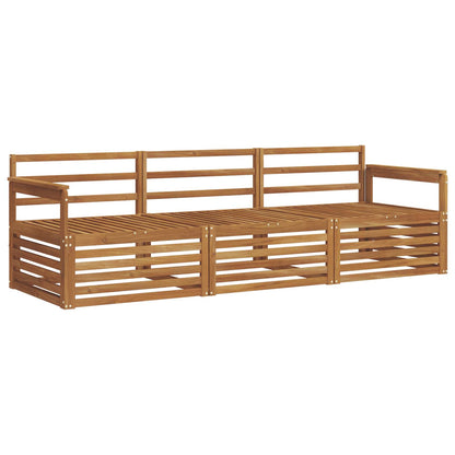 Set di divani da esterno 3 pcs Naturale | homemem39