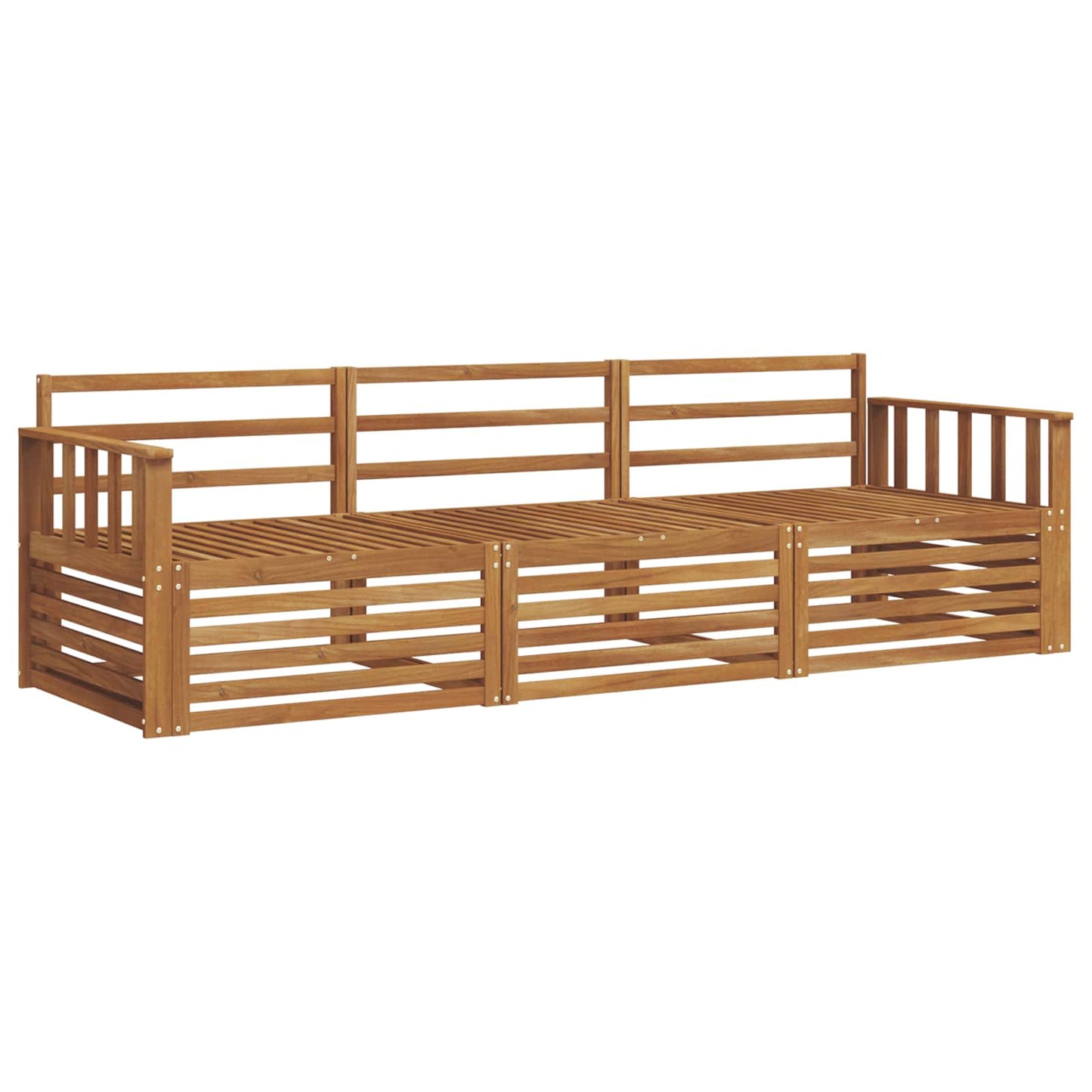 Set di divani da esterno 3 pcs Naturale | homemem39