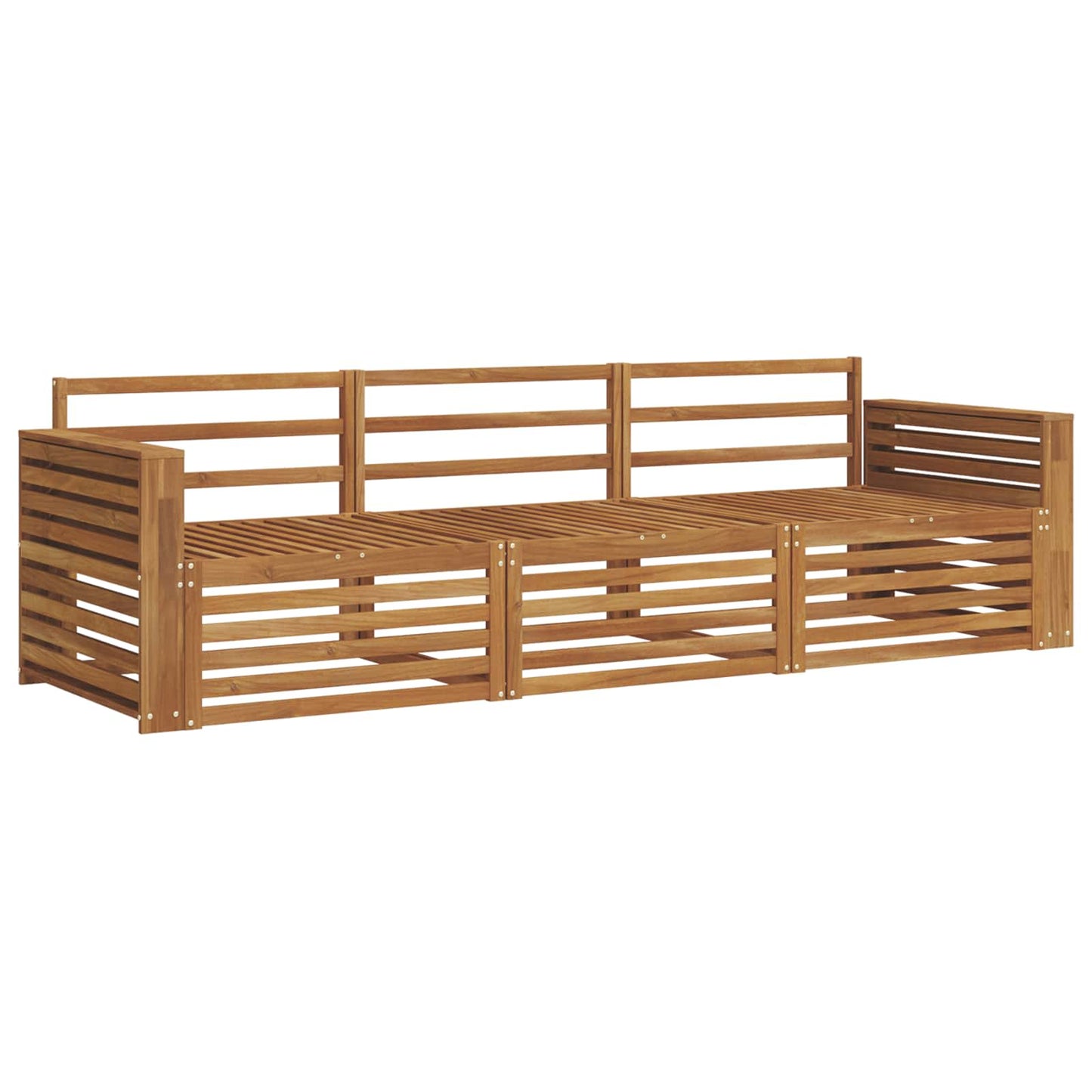 Set di divani da esterno 3 pcs Naturale | homemem39