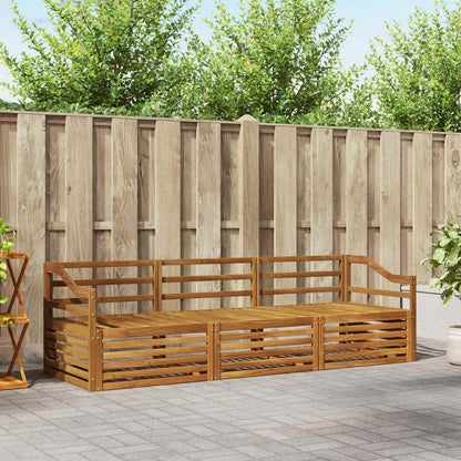 Set di divani da esterno 3 pcs Naturale