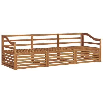 Set di divani da esterno 3 pcs Naturale | homemem39