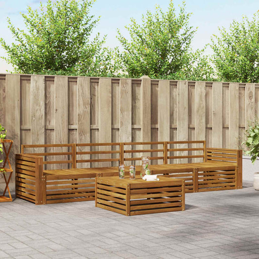 Set di divani da esterno 5 pcs Naturale