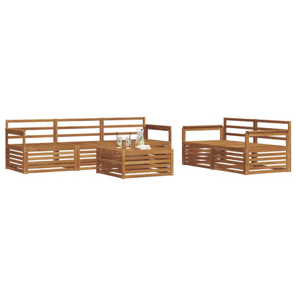 Set di divani da esterno 6 pcs Naturale