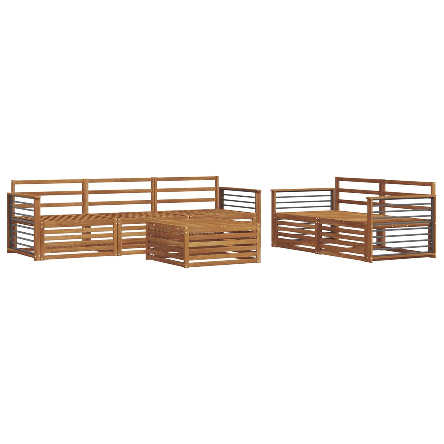 Set di divani da esterno 6 pcs Naturale | homemem39