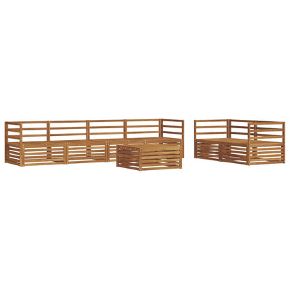 Set di divani da esterno 7 pcs Naturale