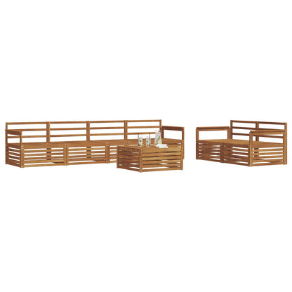 Set di divani da esterno 7 pcs Naturale | homemem39