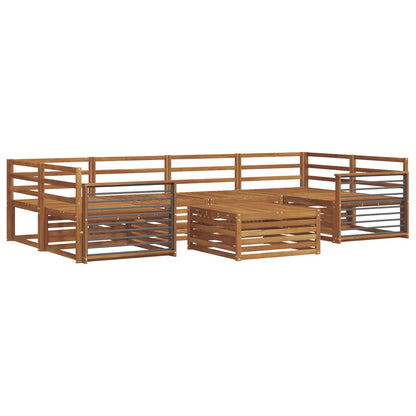 Set di divani da esterno 7 pcs Naturale | homemem39