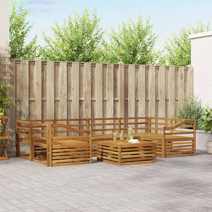 Set di divani da esterno 7 pcs Naturale | homemem39
